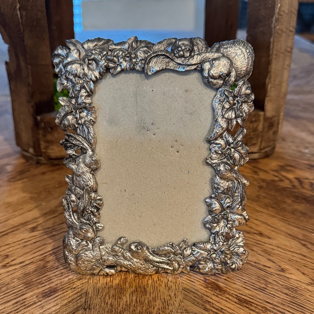 Arthur Court Silver Bunny Frame